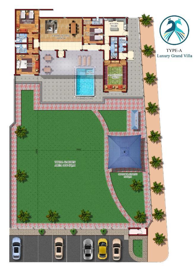 Asahalah Farm Pool Villas Seeb Eksteriør bilde
